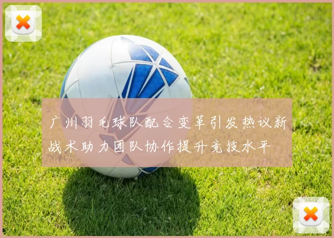 广州羽毛球队配合变革引发热议新战术助力团队协作提升竞技水平